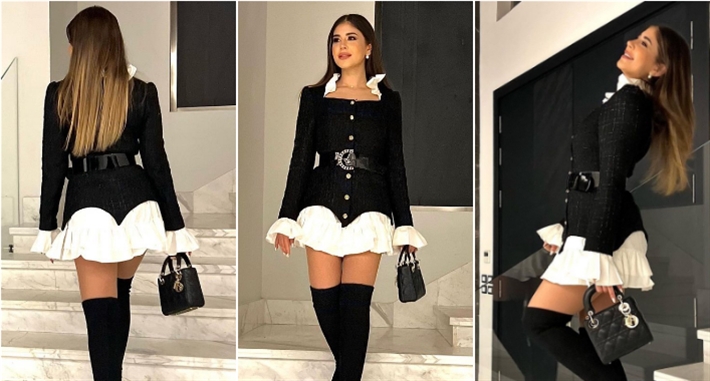 ملك قورة في العرض الخاص لفيلم الحب بتفاصيله