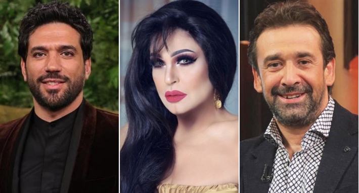 كريم عبدالعزيز وفيفي عبده وحسن الرداد