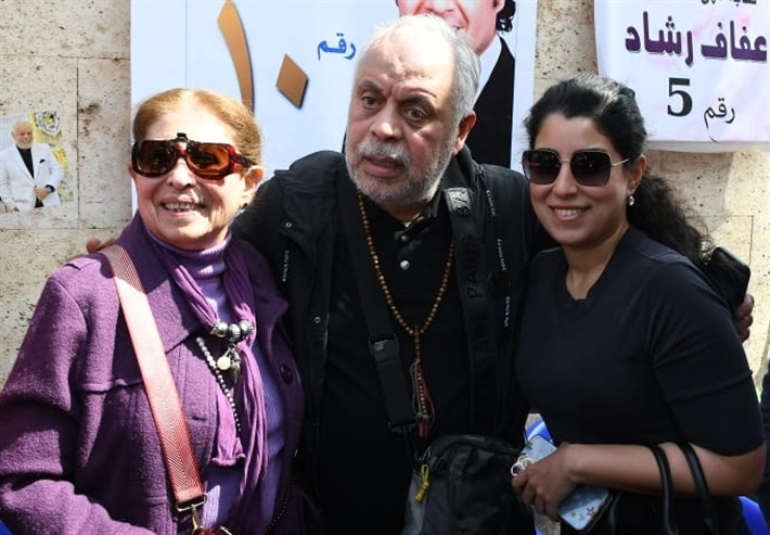 أيتن عامر وتهاني راشد وأشرف زكي
