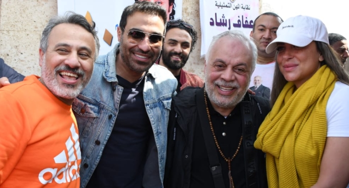 ريم مصطفى وأشرف زكي وأحمد فهمي وإيهاب فهمي