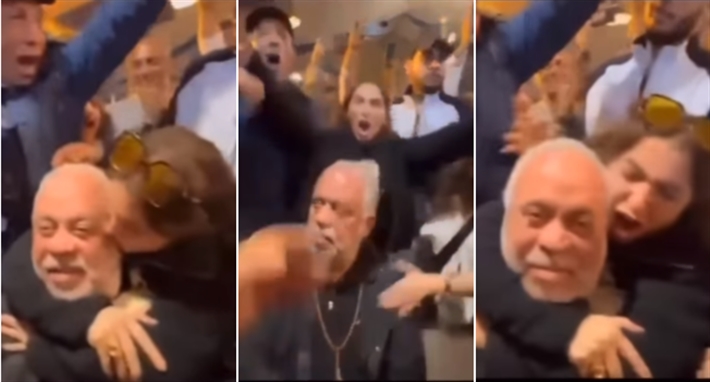 فرحة روجينا بفوز أشرف زكي في انتخابات نقابة المهن التمثيلية