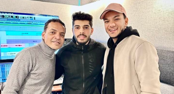 طارق الشيخ وحودة بندق ومحمد شافعي