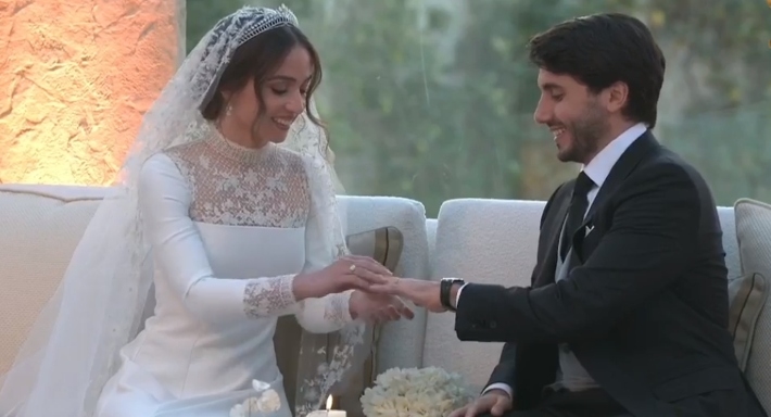 عقد قران الأميرة إيمان نجلة الملك عبد الله الثاني 