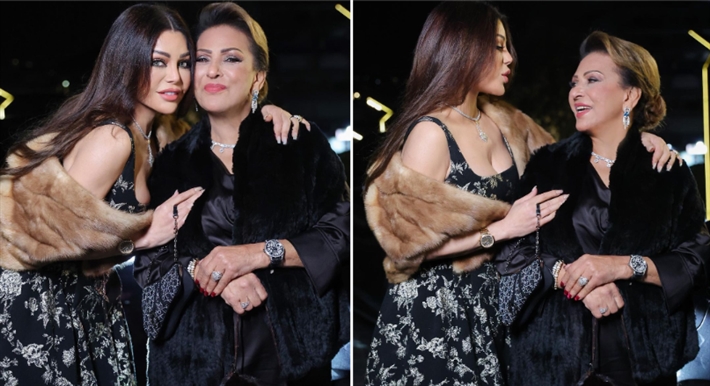 هيفاء وهبي ووالدتها