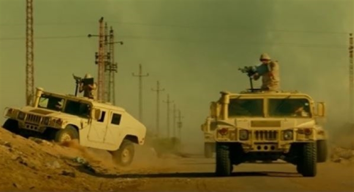 لقطة من مسلسل الكتيبة 101