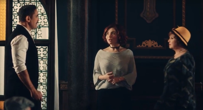 أمير كرارة ومي عز الدين وشيرين في مشهد من سوق الكانتو