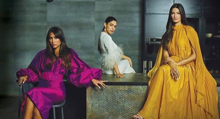 تارا عماد وهدى المفتي وإنجي كيوان