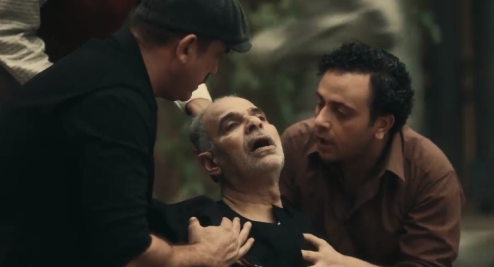 محمود البزاوي وأمير كرارة وتامر نبيل في مشهد من سوق الكانتو