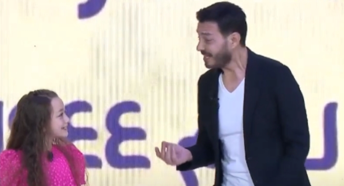 أحمد زاهر وابنته منى