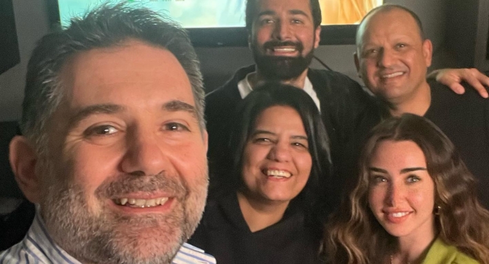 هنا الزاهد وأحمد حاتم وعثمان أبو لبن وأماني التونسي