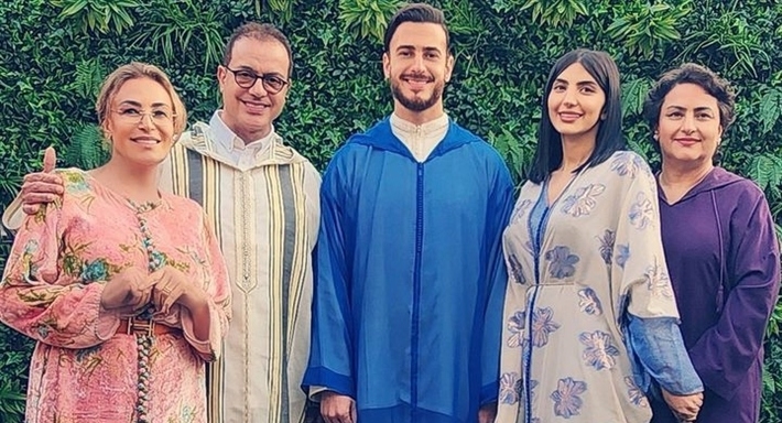 سعد لمجرد مع عائلته