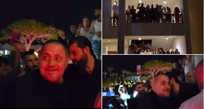 لحظة وصول جورج وسوف