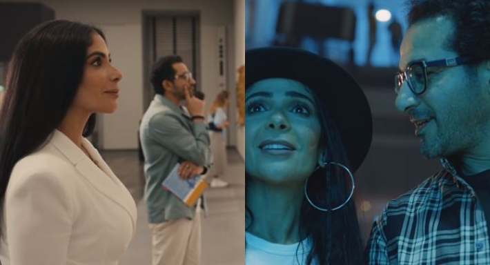 أحمد حلمي ومنى زكي في إعلان للسياحة في أبو ظبي