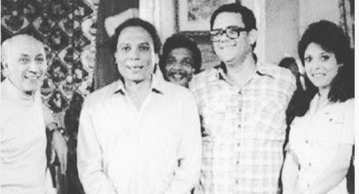 عادل إمام وإسعاد يونس في كواليس أول بطولة لها معه