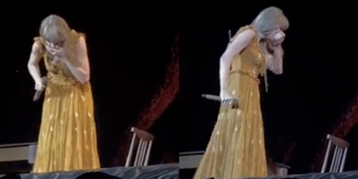 تايلور سويفت تبتلح حشرة 