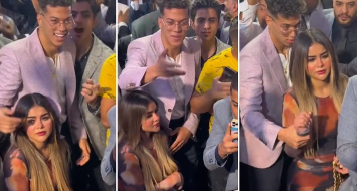 إمام عاشور وزوجته