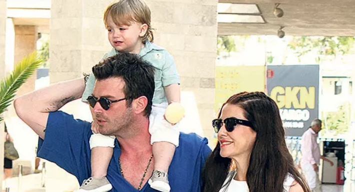 كيفانش تاتليتوج وزوجته وابنه