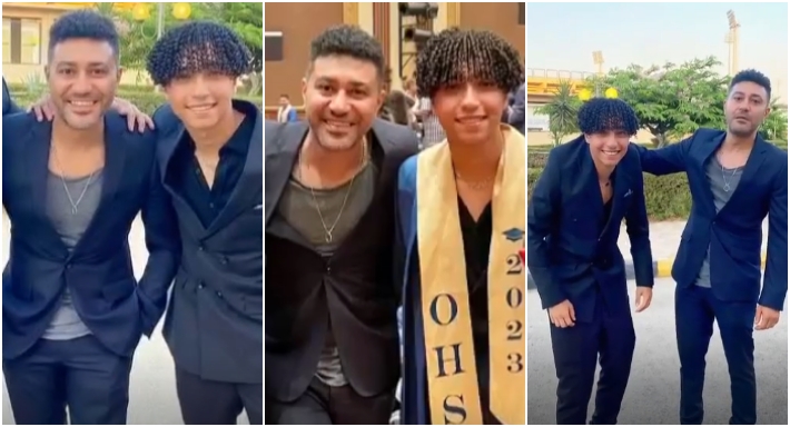 محمد عز وابنه