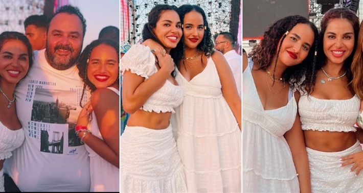 نسرين أمين وابنتها