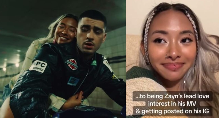 زين مالك يظهر مع معجبة في فيديو كليب