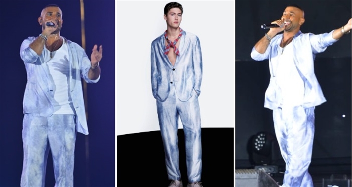 أحمد سعد وبدلته على العارض