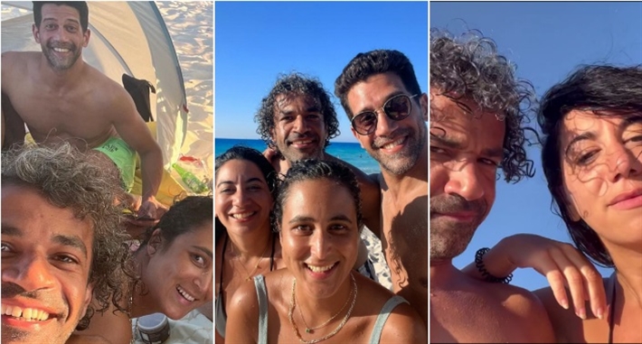 فدوى عابد وصدقي صخر وأحمد مجدي في الساحل الشمالي