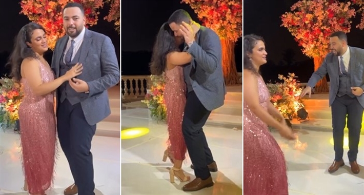 خالد أديب وخطيبته