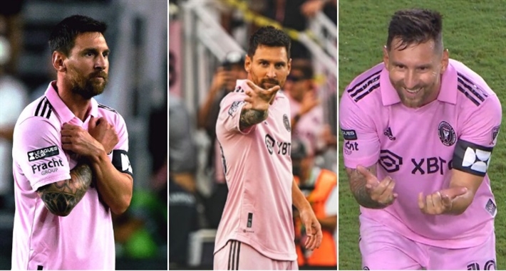 احتفالات ميسي