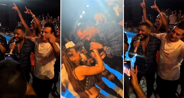 تامر حسني وإيهاب توفيق وكارولين كامل