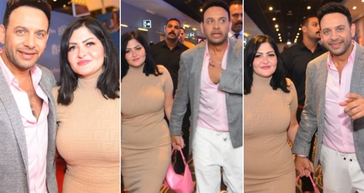 مصطفى قمر وزوجته