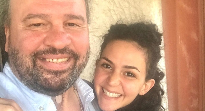 ركين سعد ووالدها