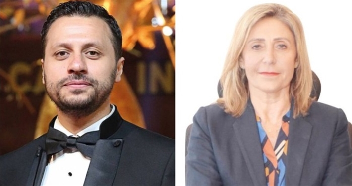 وزيرة الثقافة نيفين الكيلاني وأحمد شوقي