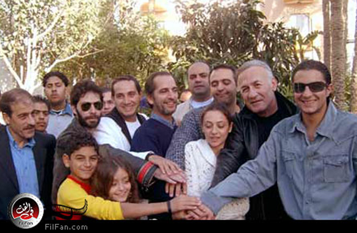أبطال الفيلم يوم الاحتفال به - تصوير : محمد الأمير