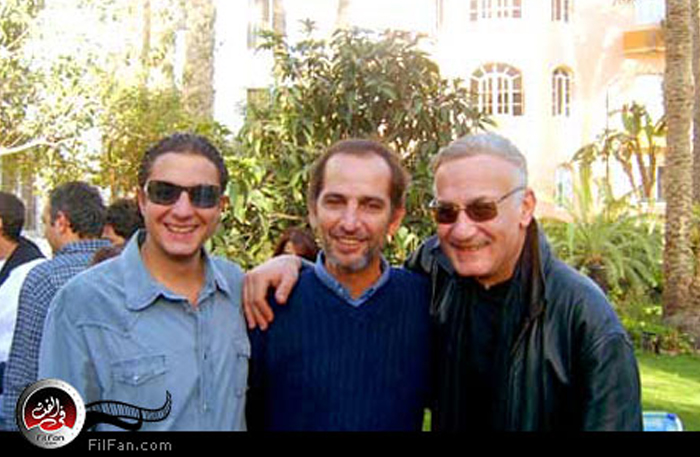 عزت أبو عوف وهشام سليم مع أحمد الفيشاوي - تصوير : محمد الأمير.