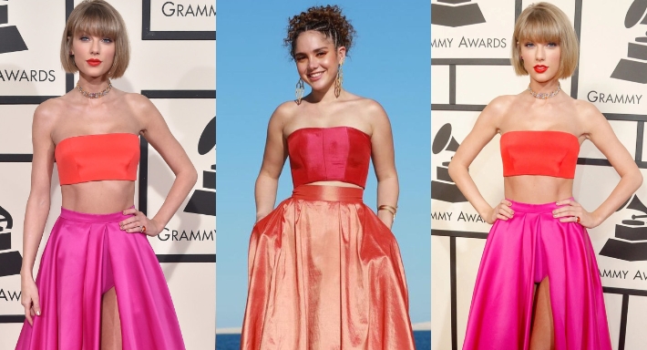 تايلور سويفت ورنا رئيس بإطلالة مشابهة