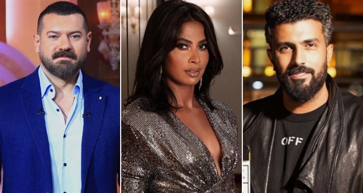 محمد سامي وروبي وعمرو يوسف