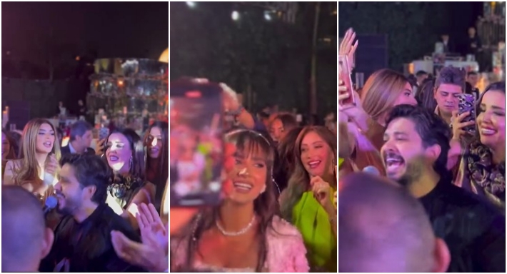 مصطفى حجاج من حفل زفاف تامر عاشور 