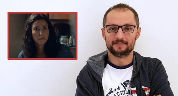 محمد سليمان عبد المالك وحنان مطاوع في لقطة من مسلسل صوت وصورة