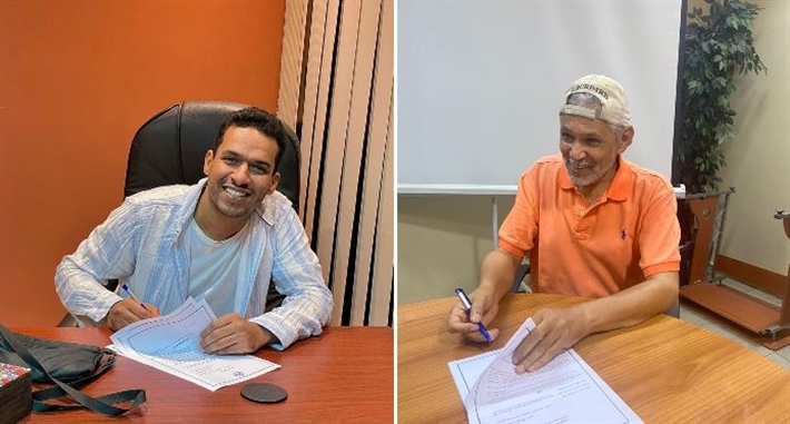 يحيى غنام و كريم حراجي