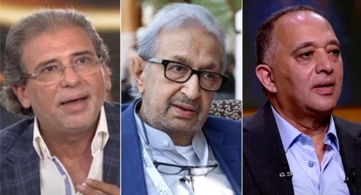 حسني صالح ونور الشريف وخالد يوسف