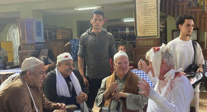 الفنان محمود سعد ونجوم فيلم الاسكندراني