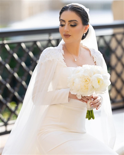 بالصور دانية الشافعي تُبهر الجمهور في حفل زفافها الأموال 