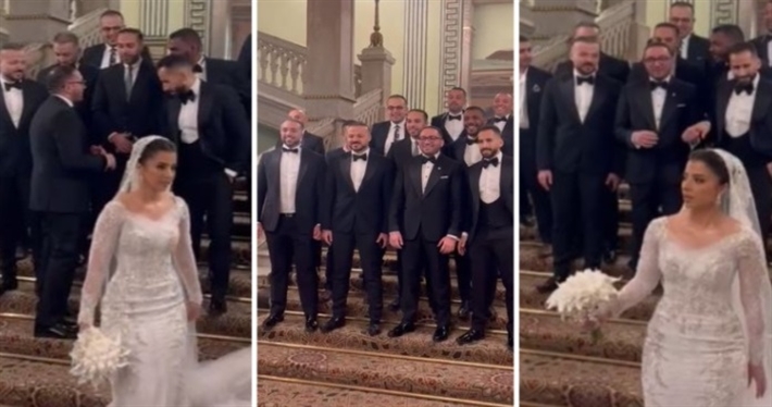 عقد قران أحمد ثروت ولمى الشواربي