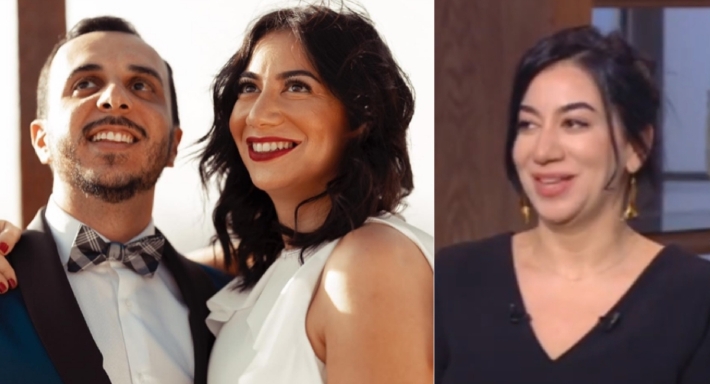 فدوى عابد وزوجها