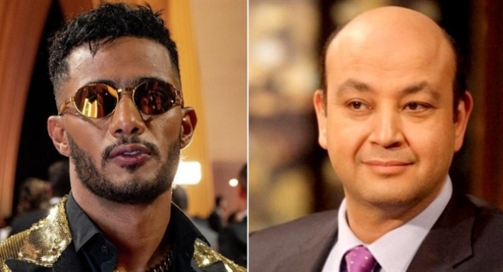 عمرو أديب ومحمد رمضان