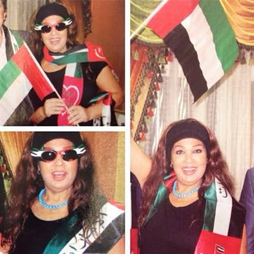 بالأعلام.. فيفي عبده تحتفل باليوم الوطني الإماراتي 2