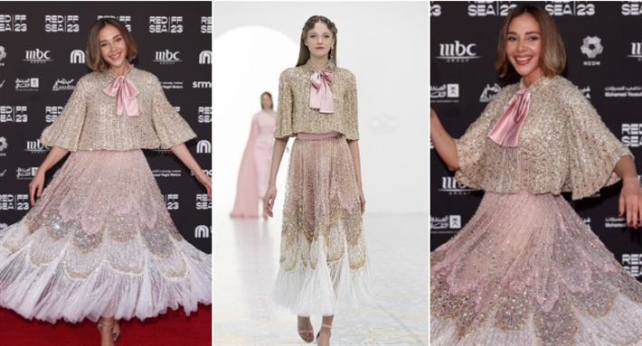 فاطمة البنوي وفستانها من جورج حبيقة