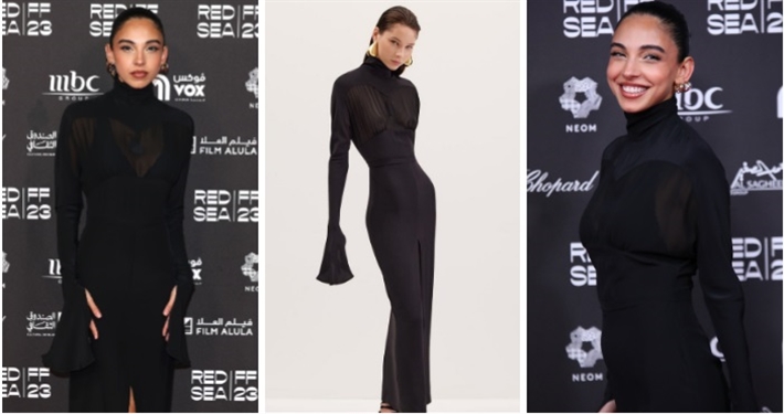 سلمى أبو ضيف وفستانها