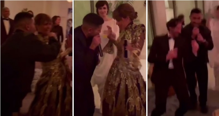 أحمد سعد يرقص مع هال بيري وأدريان برودي