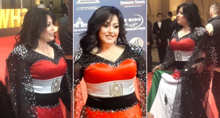 هند عاكف تدعم فلسطين في حفل وشوشة 2023